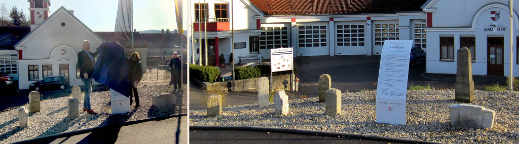 Grenzsteinaufstellung